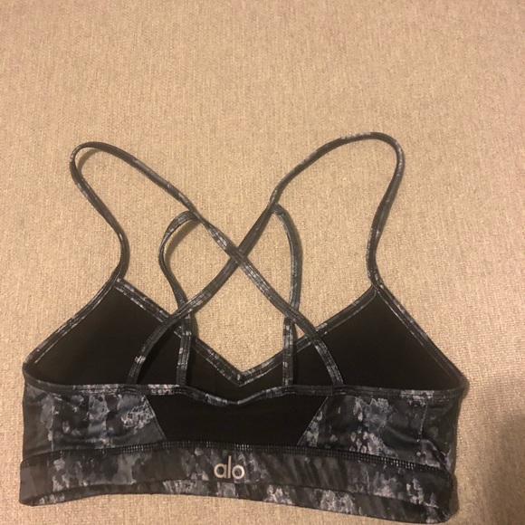 Alo Goddess Bra -Black Python - Picture 3 of 3
